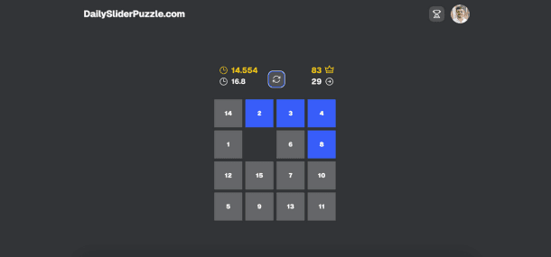 Daily Slider Puzzle
